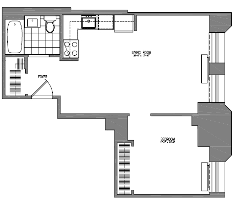 1BR/1BA - 90 West