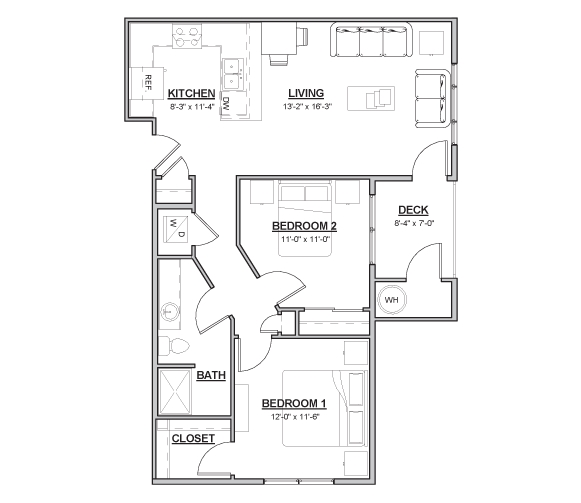 2BR/2BA - Wheat Ridge Town Center Apartments