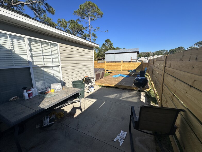 New back deck in progress - 736 Jones Homestead Rd