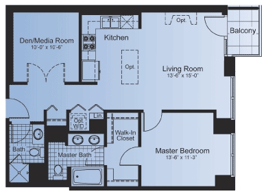 1BR/2BA - Skyscape Condominiums