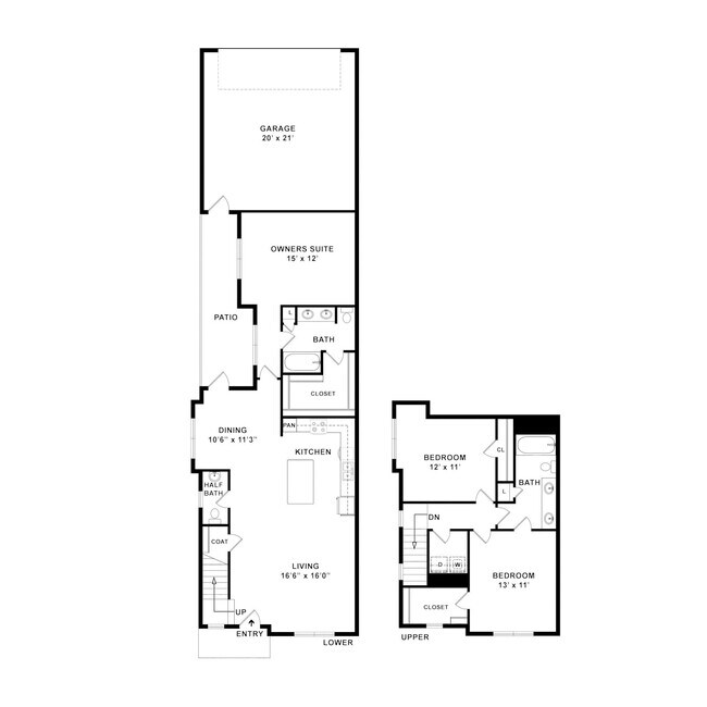 Floorplan - Townes at McCullough