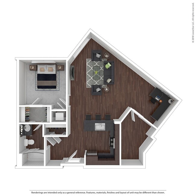 Floorplan - Studio 3807