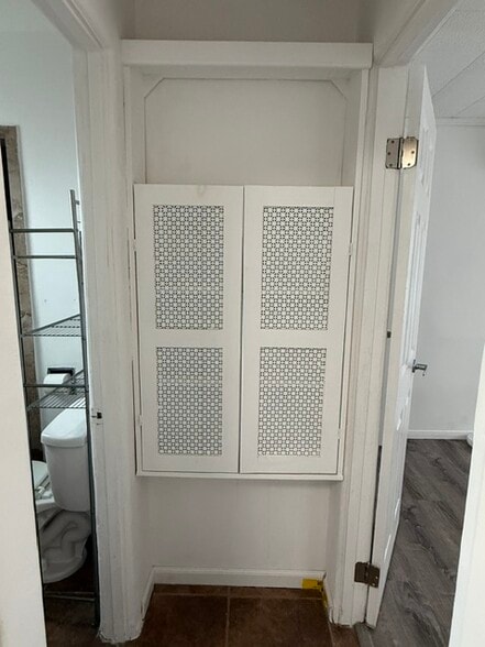 custom built-in storage cabinet - 6432 Smoketree Ave