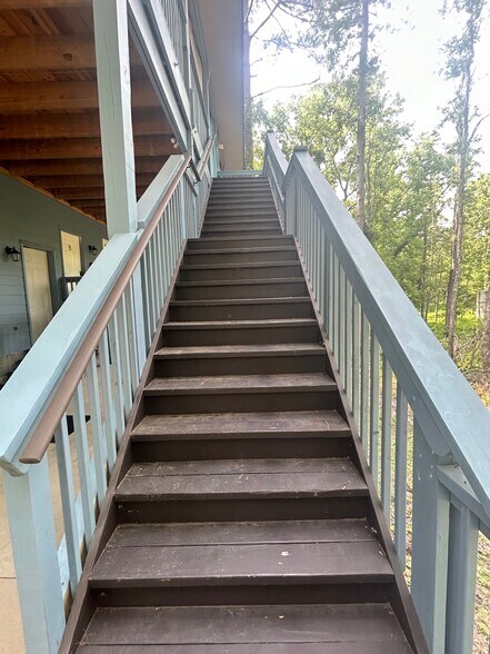Deck Stairs—Looking Up - 3308 Keenan Dr