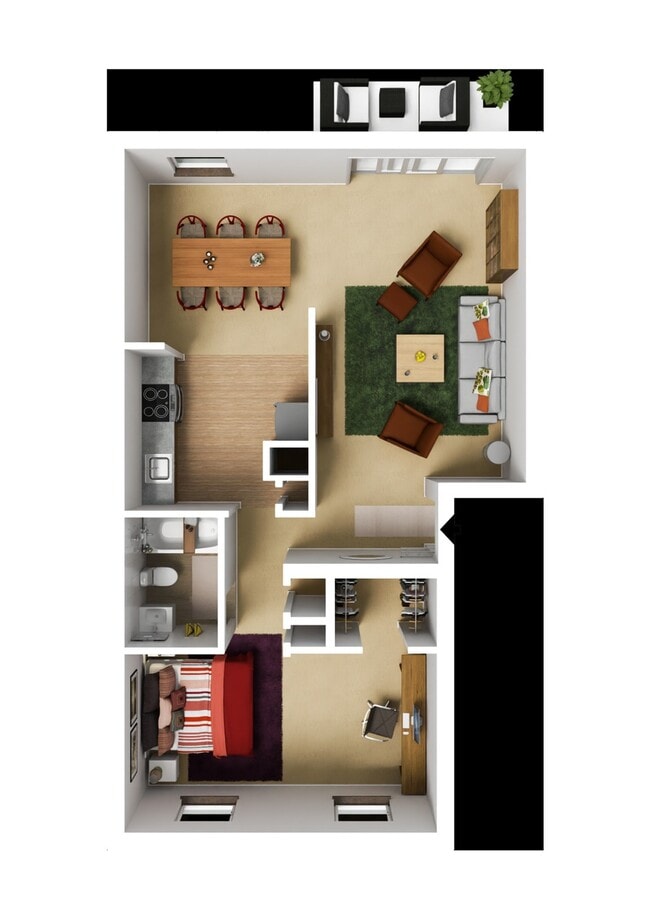 1 Bed Garden - Remodel - Woods Mill Park Apartments & Townhomes