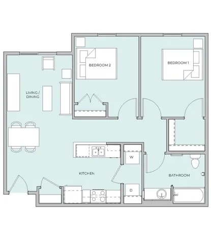 Floorplan - Casa de Encantada Senior Apartments