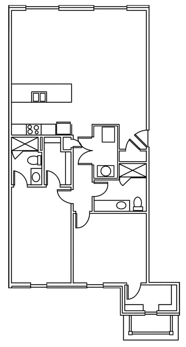 Unit 202 - The Village Courtyard Apartments