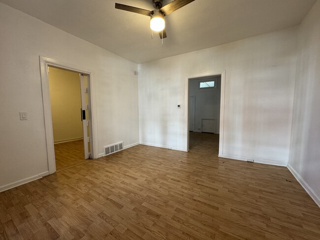 Living Room area with new ceiling fan - 2748 Walnut St