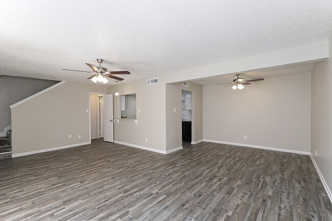Living/Dining Room in the B2 Two-Bedroom Townhome - Zander Park
