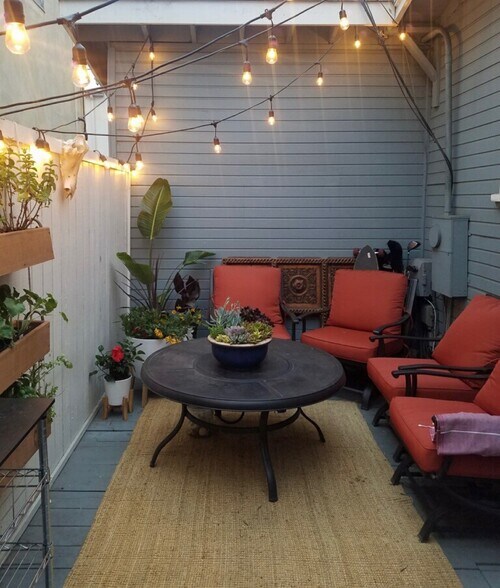 Private Patio Behind House - Furnished - 2615 5th St