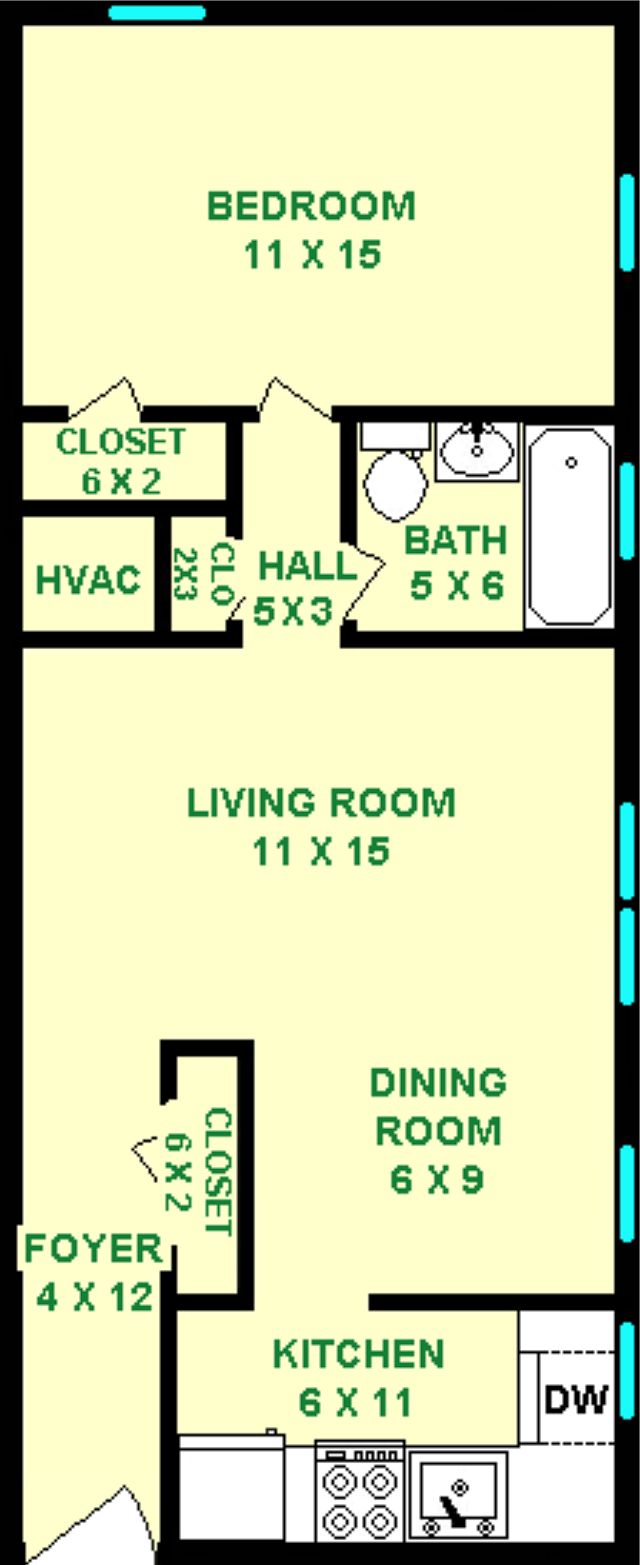 Floorplan - The Flats on Penn