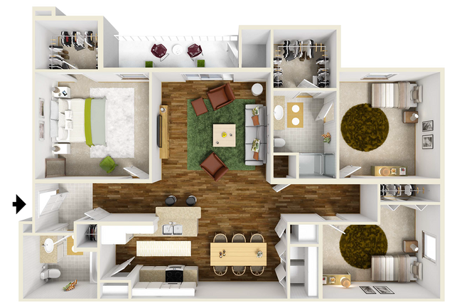 Floorplan - Kensington Park Apartments