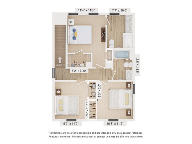 Floorplan - Hamlet at Avalon Park - Homes and Townhomes for Rent