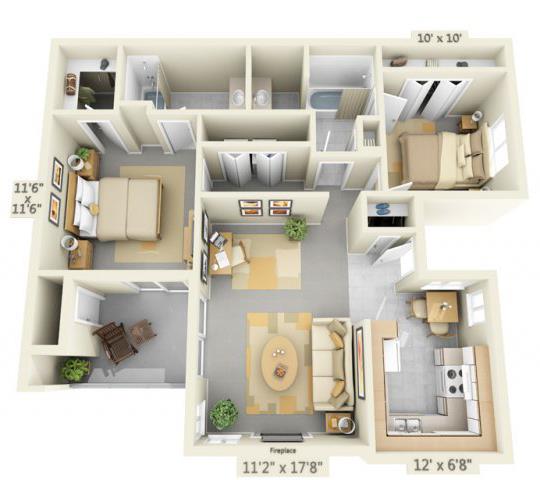 Floorplan - Autumn Oaks Apartments