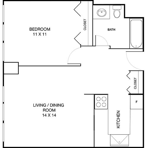 Floorplan - Hyde Park Tower