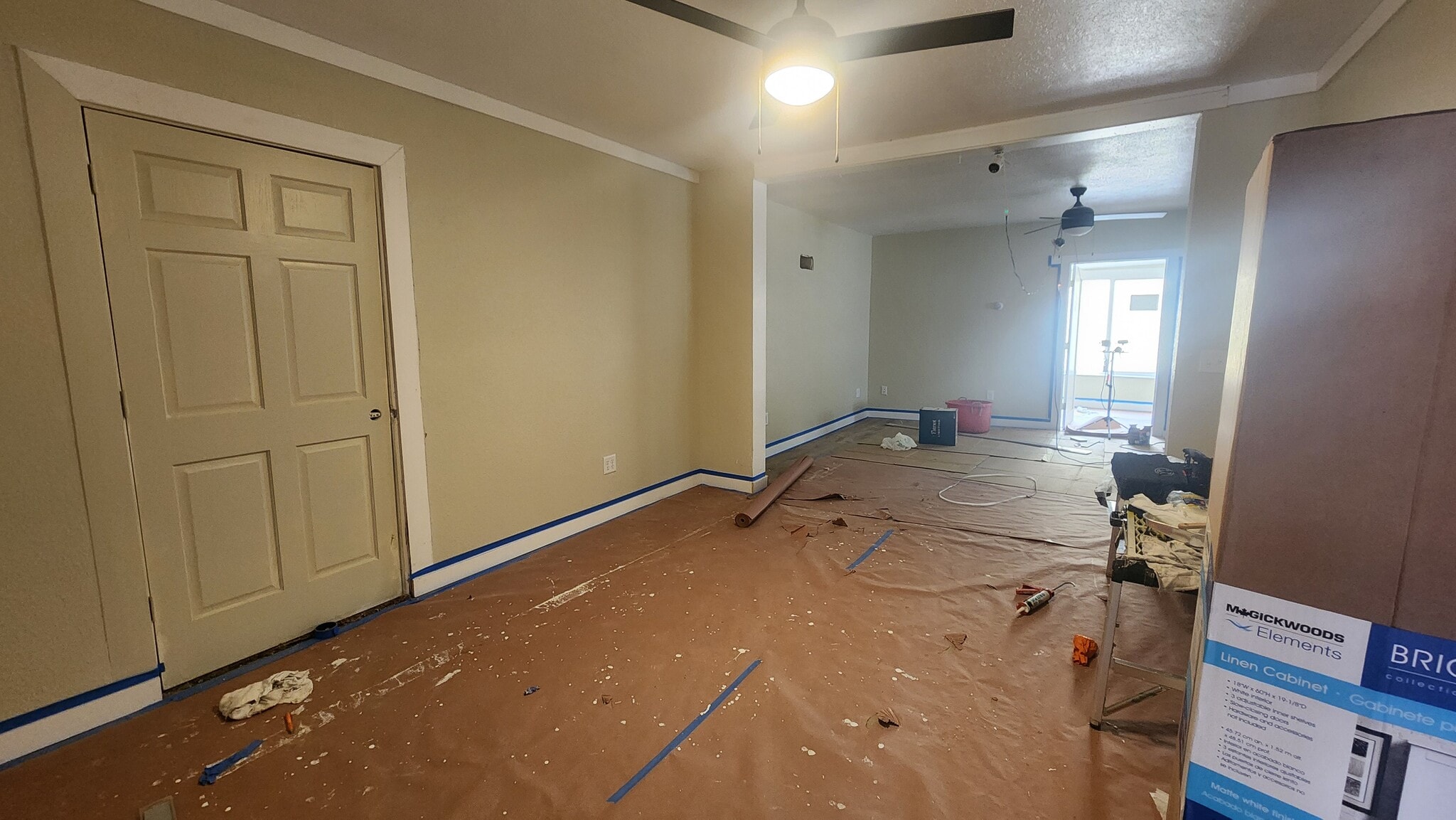 living room to dining - 1303 Avon St