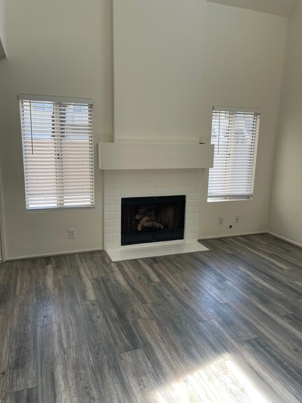 living room with fireplace - 21112 Rose