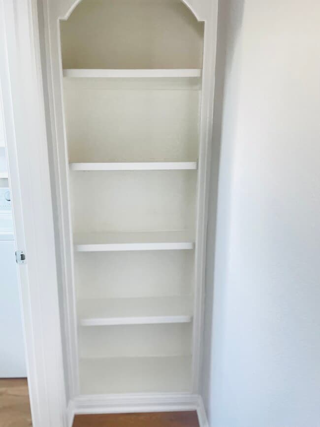 Bookshelf in hallway - 2024 Jean St