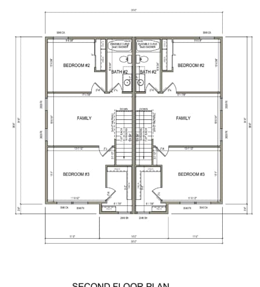 Upper-level floor plan showcasing two additional bedrooms, a full bath, and a flexible bonus room/of - 4510 Tippet Trl