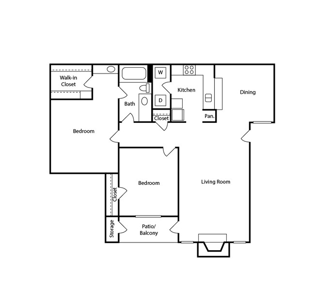 Floorplan - The Broadway Apartment Homes