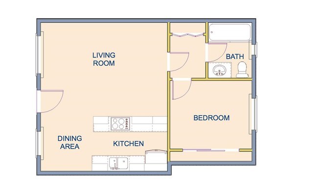 One Bedroom - Portofino Apartments
