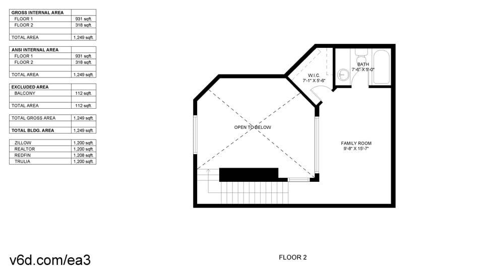 Floor Plans Loft/3rd Bedroom - 6021 Castlegate Dr W