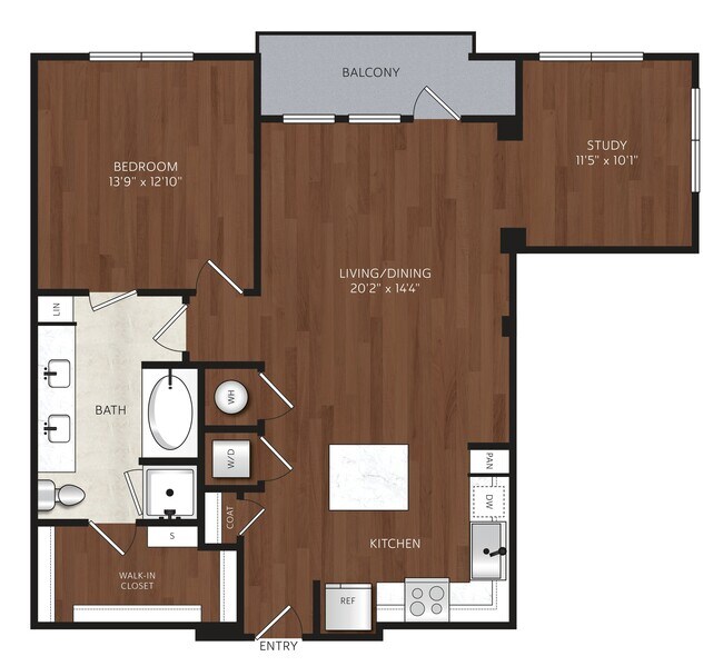 Floorplan - The Park at Katy Trail