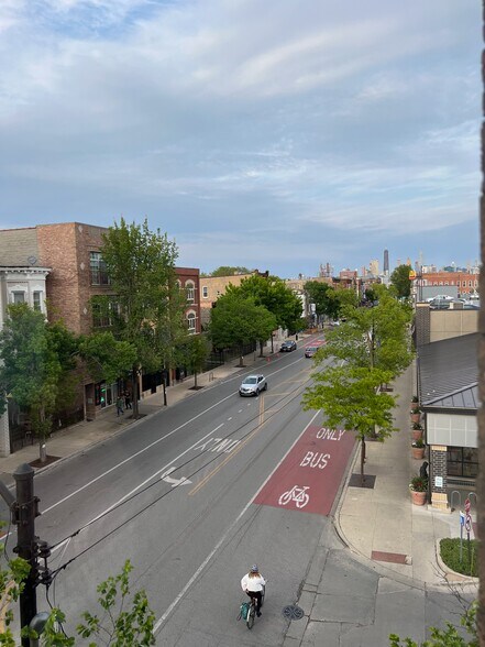 View from unit. Near bike route. - 2057 W Chicago Ave