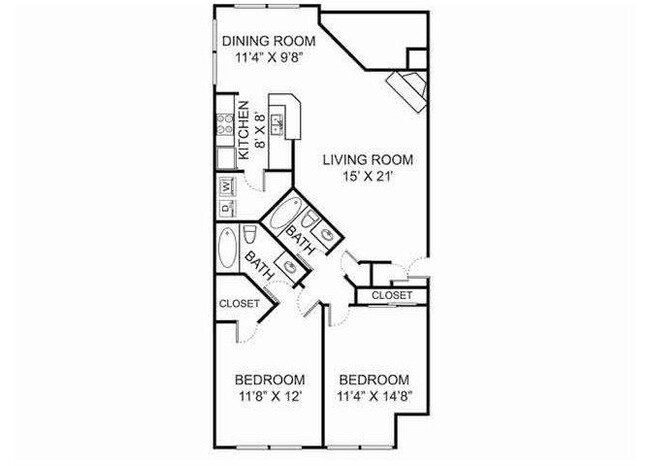 Floorplan - Kensington Grove Apartments