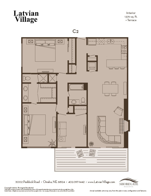 Floorplan - Latvian Village Apartments