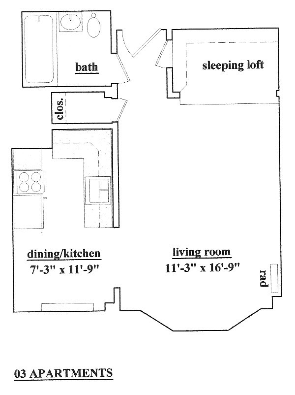 Floorplan - Hyde Park Apartments LLC.