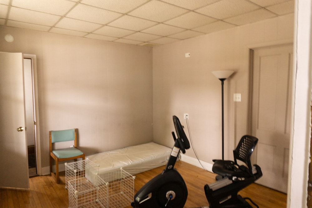 View of shared front room/storage space - 622 End Ct