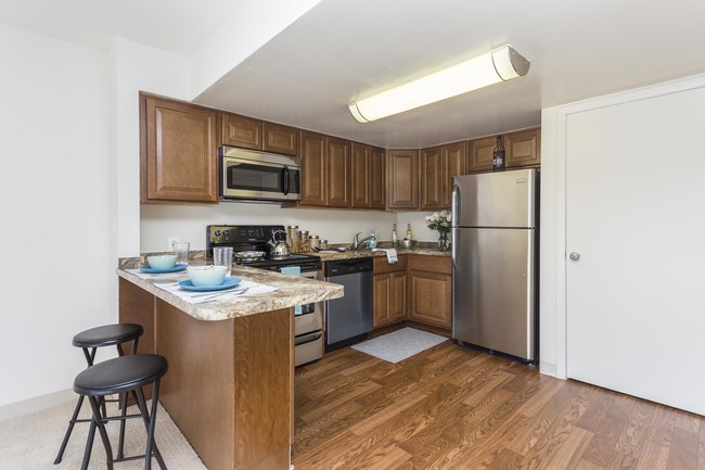 Newly Renovated Kitchen - Regency Club Townhomes & Apartments