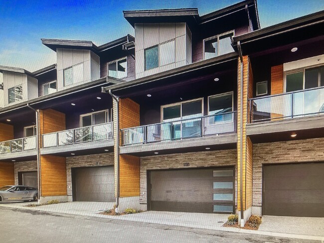 Back deck and garage - 156 Whispering Ln NW