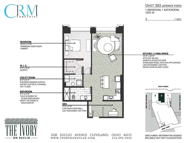 Floorplan - Ivory on Euclid