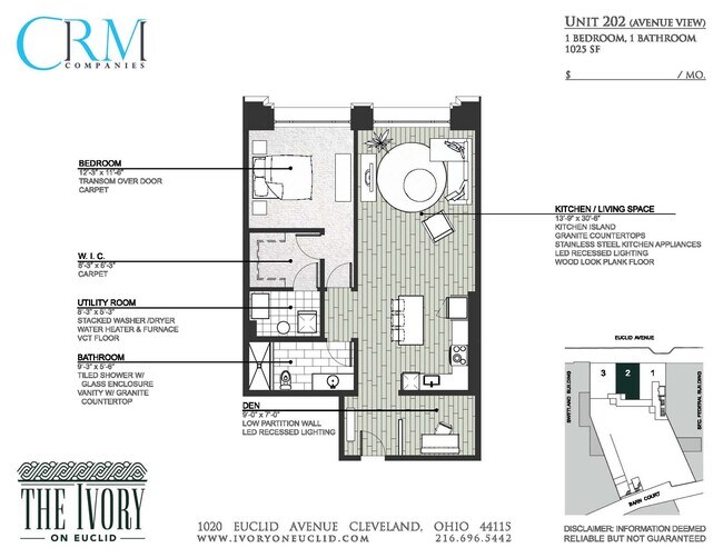 Floorplan - The Ivory on Euclid