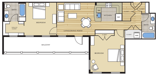 Floorplan - Clayborne Apartments