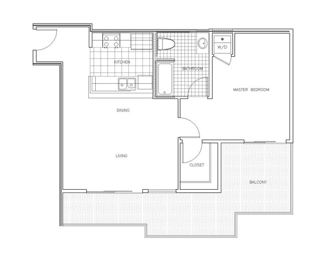 Venezia 1x1 floor plan PR SM Venezia LLC - PR SM Venezia LLC