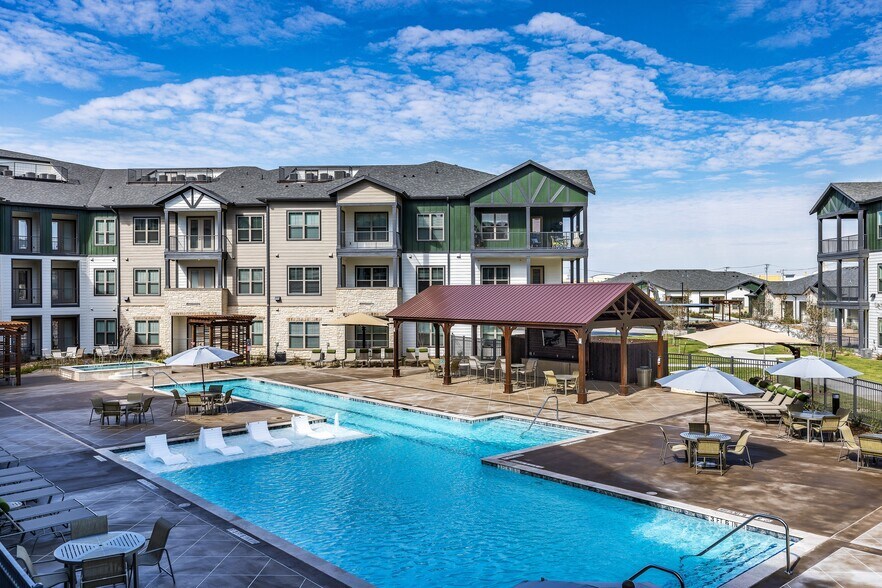 Community Swimming Pool with Sun Deck - Larkspur at Creekside a 55+ Active Adult Community
