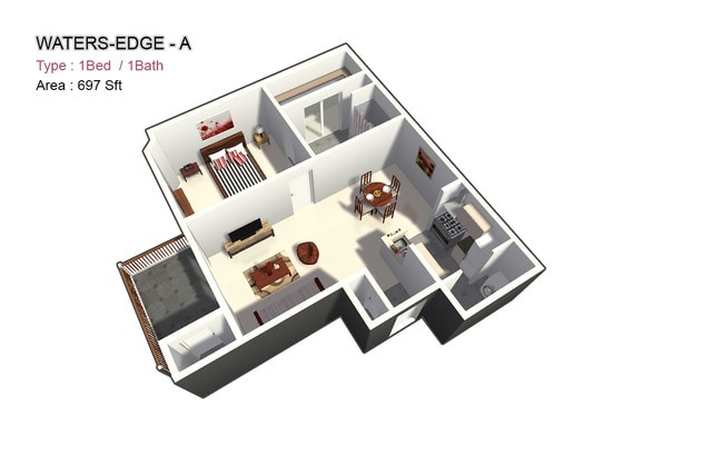 One Bed / One Bath - Waters Edge