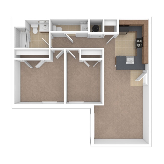 The Springs - 2 Bed, 1.5 Bath, 773 sq. ft. - The Springs Apartments