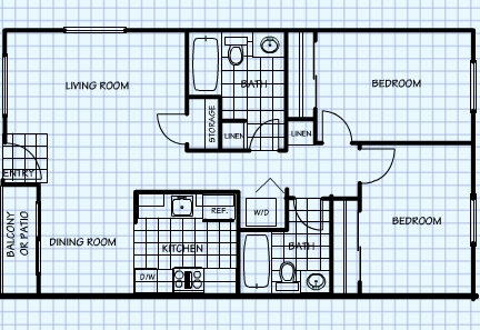 Plan 4 - Sunny Creek Apartments