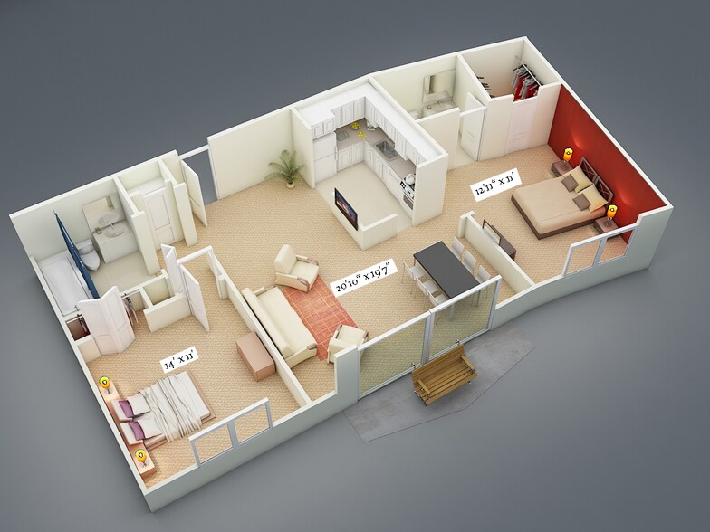 Camelot Apartments 6240 Stumph Rd Parma Heights OH 44130 Apartment