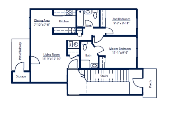 2BR/2BA - Christopher Crossing