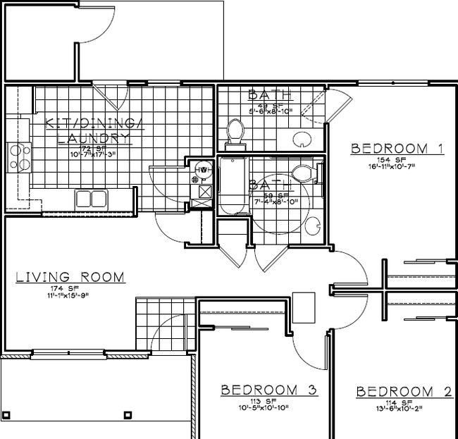 3BR/1.5BA - Webster Greene