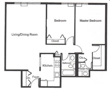 2BR/1.5BA - Center Court Gardens