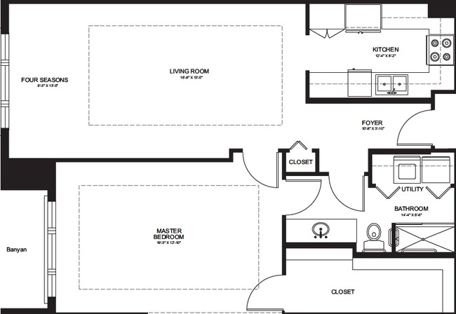 1BR/1BA - Jacaranda Trace