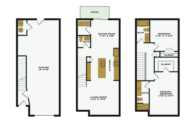 Floorplan - Riverwalk Townhomes