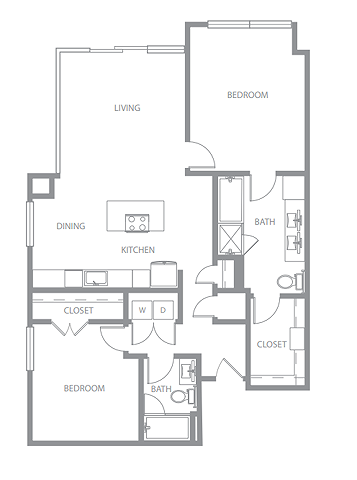 B1 Floorplan - Twelve Cowboys Way