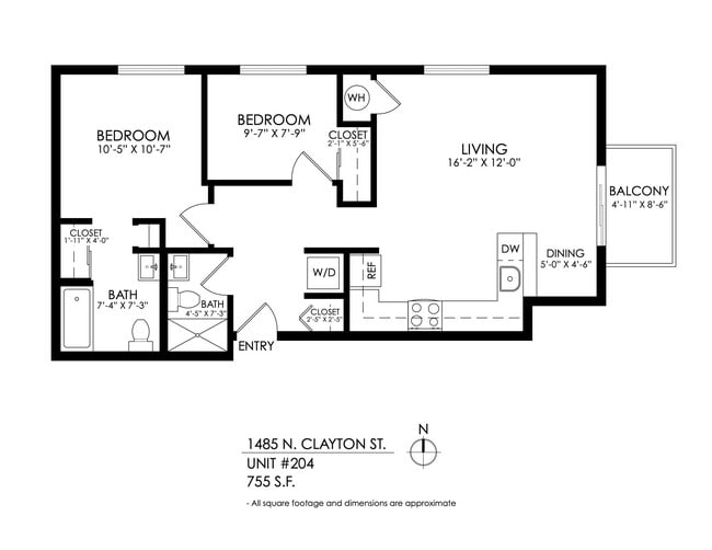 Floorplan - 1485 Clayton